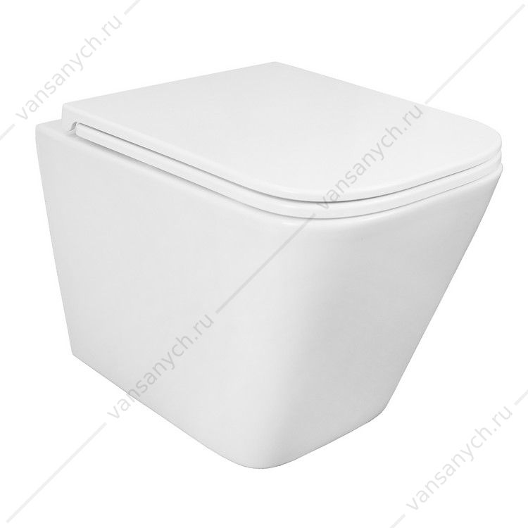 00096713 Унитаз безободковый смыв скрытое ТОРНАДО с сидением микролифт, быстросъем Azario PRO подвесной PRO-002 UQ3 AZARIO (Россия/Китай) купить в Тюмени (Ван Саныч™)